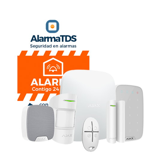 Kit de alarma AJAX completo para hogar I AJ-HUB-MRJ-W - Tienda de