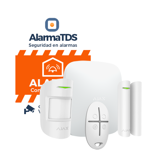 Kit de Alarma Ajax AJ-HUBKIT-W con Cámara IP Wifi Domo PRO y
