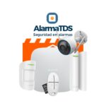 Kit de alarma AJAX seguridad con cámara videograbadora I AJ-HUB-BUL-W