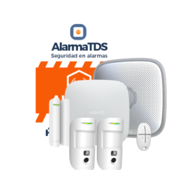 Kit de alarma Ajax completa protección con captura de imágenes I AJ-HUB2-STR-MP-W