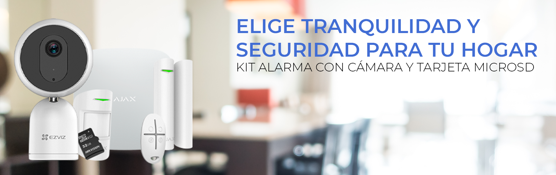 Kit Alarma con Videovigilancia AJAX y Grabación para casa 