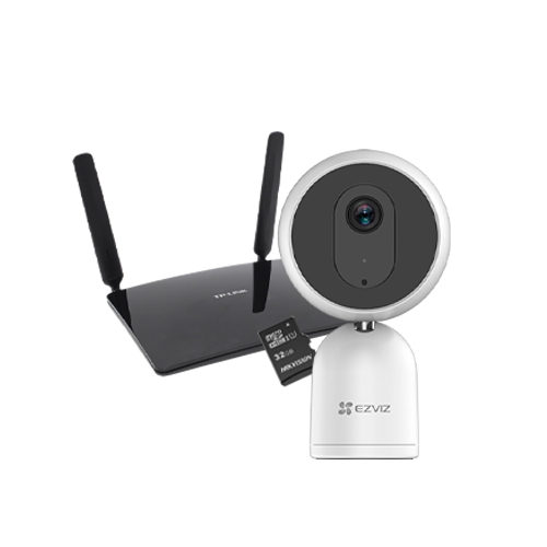 Kit de vigilancia económico con cámara y router 4G - Tienda de