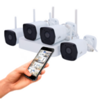 Kit 4 Cámaras WIFI de Vigilancia  Uniarch con Grabador NVR de 4 canales I UV-KIT114-B42W