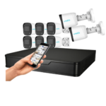 Kit 8 Cámaras de Vigilancia bullet Uniarch con Grabador NVR de 8 canales