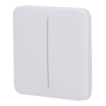 Panel táctil para interruptor de luz doble inteligente I  AJ-SOLOBUTTON-2G-W