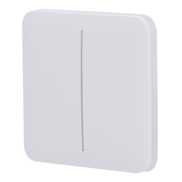 Panel táctil para interruptor de luz doble inteligente I  AJ-SOLOBUTTON-2G-W