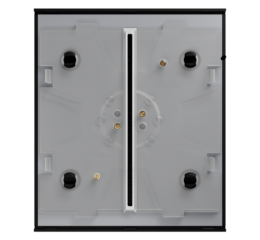 Panel táctil para interruptor central de luz simple  sin contacto I  AJ-CENTERBUTTON-1G2W-B