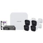 Kit 4 Cámaras Safire 2MP IP de Videovigilancia  con Grabador NVR  8 canales AJAX I AJ-NVRKIT108B-2