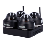 Kit de Videovigilancia Uniview 4 cámaras domo  y grabador NVR  I UV-KIT114-D42W-BLACK