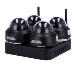 Kit de Videovigilancia Uniview 4 cámaras domo  y grabador NVR  I UV-KIT114-D42W-BLACK
