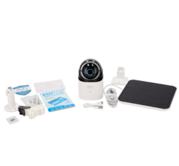 Cámara de vigilancia exterior con panel  solar y seguimiento automático I EUFY- 4GLTECAM-S330